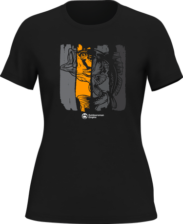 Fishing Grunge Bars T-Shirt for Women